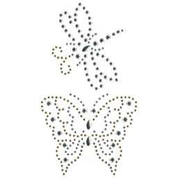 1150 - Vážka a motýl