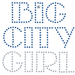 1224 - Nápis Big city girl